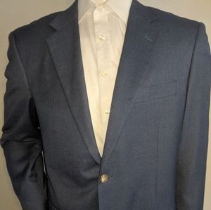 Alan Flusser Blue Sport Coat 42R Good Condition